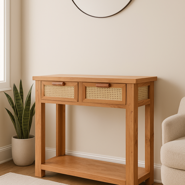 Arrimó con junco artesanal